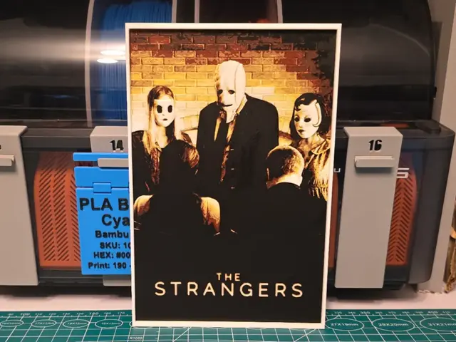 HueForge model: The Strangers Movie Poster - Hueforge Art by Lumpy3D