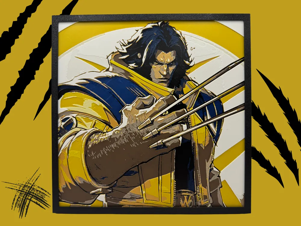 Wolverine - Marvel Rivals by Canadian Gamer HueForge model: Wolverine - Marvel Rivals by Canadian Gamer