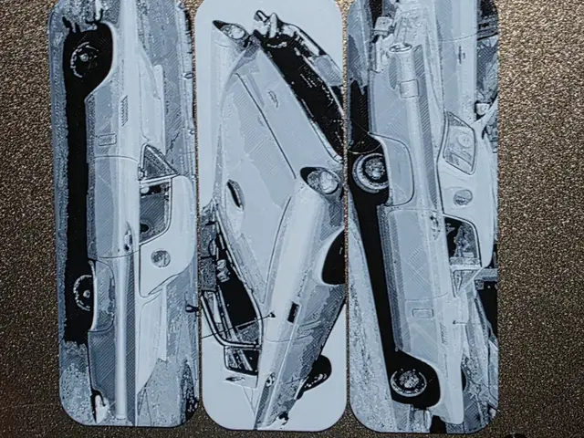 HueForge model: Ford Thunderbird Bookmark Set of 3 Black/White by AirMechDesigns