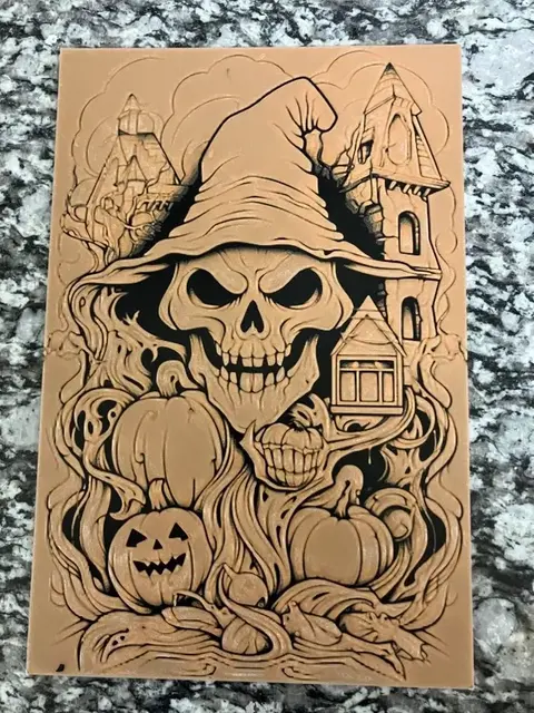 HueForge model: Haunted skull (HueForge print) by Houston713Texan