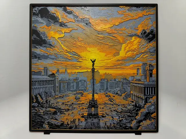 HueForge model: Kyiv Sunset - Hueforge by BeaN