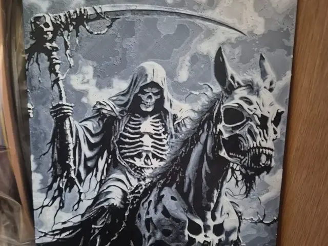 HueForge model: death on a horse 2 hueforge by Buntsta