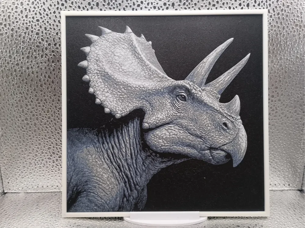 Torosaurus hueforge by Borishotch Industries HueForge model: Torosaurus hueforge by Borishotch Industries