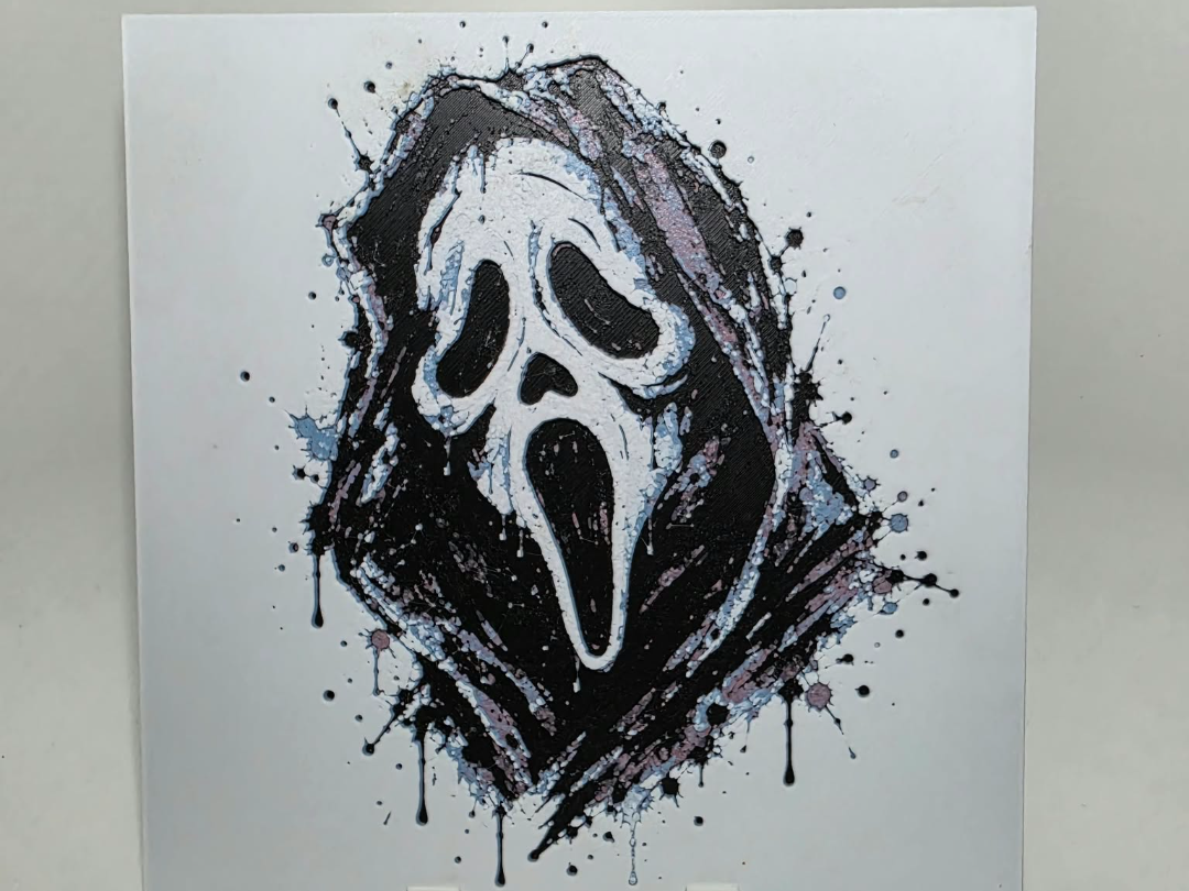 Graffiti Ghostface Hueforge by 3Ree Printing HueForge model: Graffiti Ghostface Hueforge by 3Ree Printing