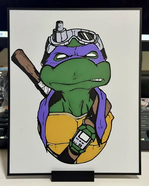 HueForge model: Donatello Bust - Teenage Mutant Ninja Turtles by Strata Prints