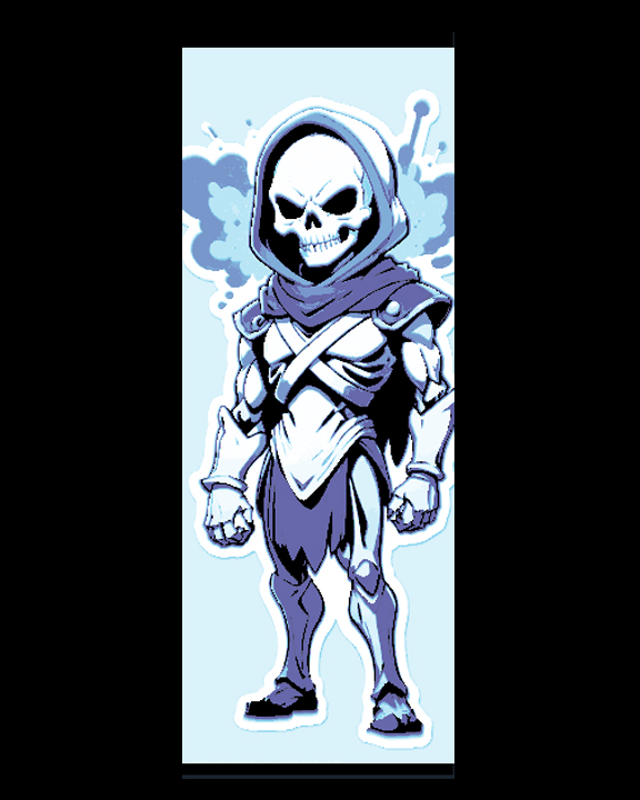 Cartoon Style Depiction of Skeletor from Masters of the Universe - Set of Bookmarks by BooneCo3d HueForge model: Cartoon Style Depiction of Skeletor from Masters of the Universe - Set of Bookmarks by BooneCo3d