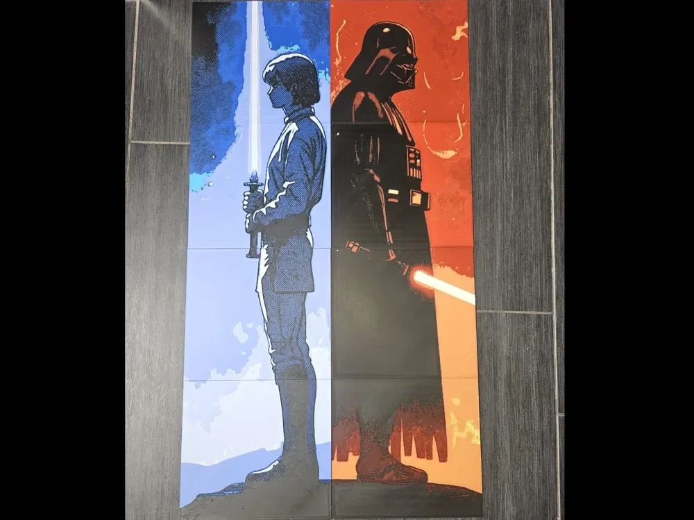 Darth Vader & Anakin - 8-Piece Hugeforge (Part 2) by HueFoundry HueForge model: Darth Vader & Anakin - 8-Piece Hugeforge (Part 2) by HueFoundry