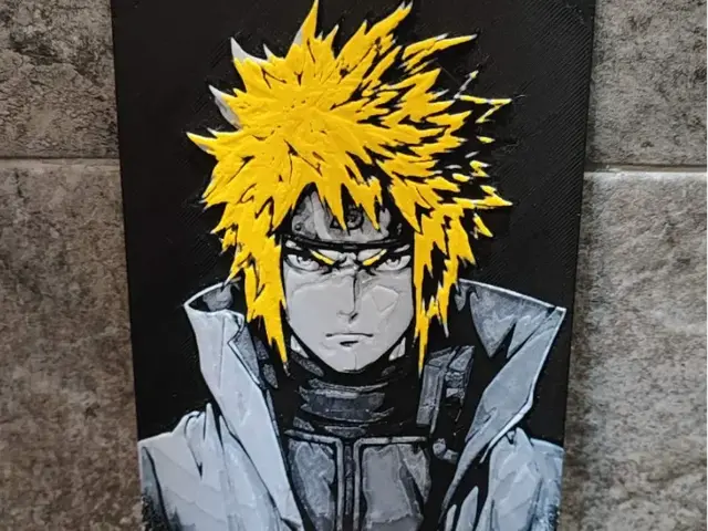 HueForge model: Yellow Flash - Minato by Garuda3D