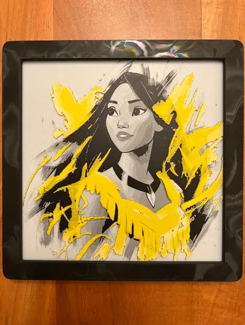 HueForge model: Disney's Pocahontas by JustBe 3D Printing