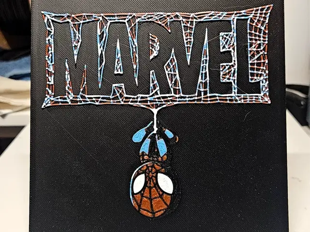 HueForge model: Spiderman hanging down by Mano's 3d_Art