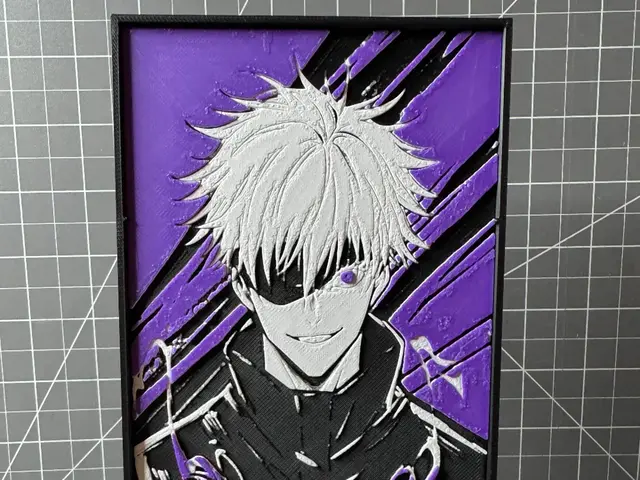 HueForge model: Hueforge of Satoru Gojo from Jujutsu Kaisen by SBC Creations