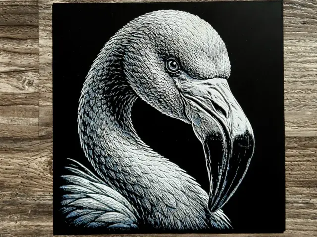 HueForge model: Flamingo Wildlife Series by novy