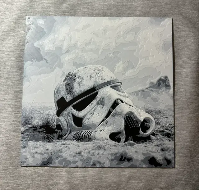 HueForge model: Stormtrooper Helmet Hueforge by Hey Ben
