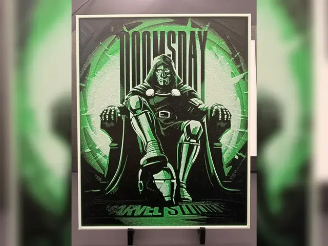 Doctor Doom on the Throne HueForge Print