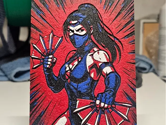 HueForge model: Kitana Mortal Kombat by Mano's 3d_Art