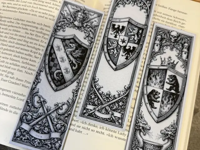 HueForge model: Medieval Shield Bookmark Set by Loupes