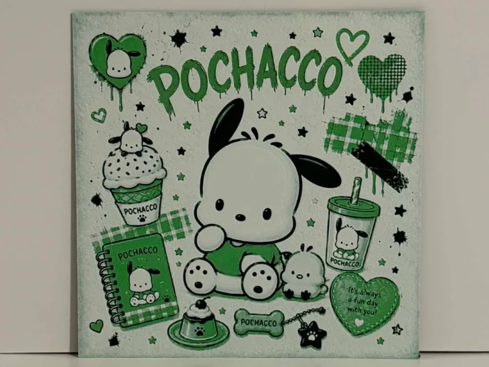 Pochacco Hueforge by Magnolia Crafts HueForge model: Pochacco Hueforge by Magnolia Crafts