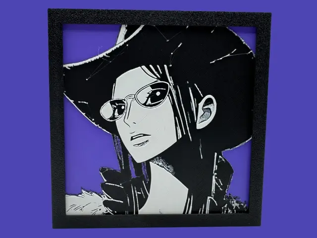 HueForge model: Nico Robin - One Piece - 4 Color Collection by Canadian Gamer