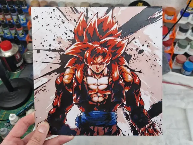 HueForge model: Dragon Ball GT Hueforge - Gogeta SSJ4 by Dakiren