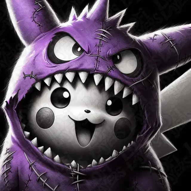 HueForge model: Halloween Pikachu Hueforge by LoFi Layers