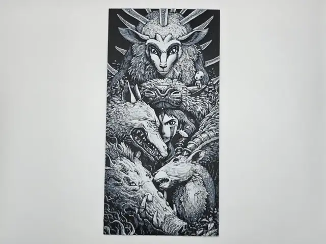 HueForge model: Princess Mononoke Artwork by Kactus Fpv