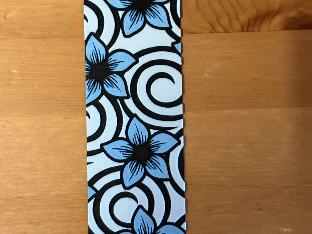 Flower Bookmark by Morganja HueForge model: Flower Bookmark by Morganja
