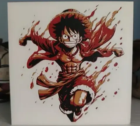HueForge model: Hueforge Luffy kicking by Litolunar