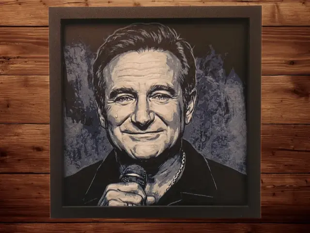 HueForge model: Robin Williams by Side Quest Hues