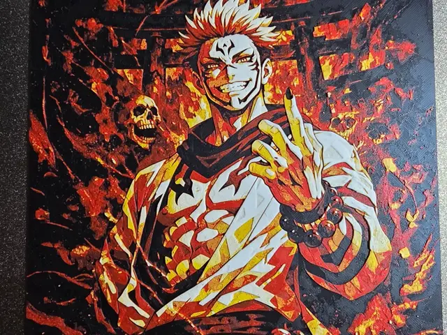 HueForge model: Jujutsu Kaisen - Sukuna Hueforge by 3D-Mentiel