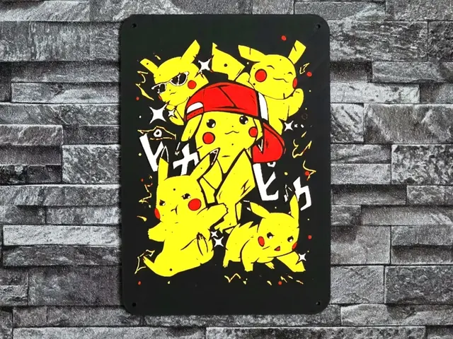 HueForge model: Hueforge Pikachu Pokemon 4 colors by StefBull85