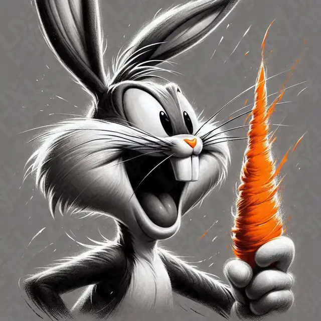 HueForge model: Bugs Bunny Hueforge by LoFi Layers