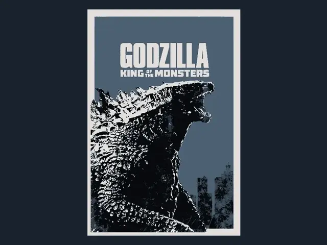 HueForge model: Godzilla King of the Monsters (Movie Poster) by HugheCraft