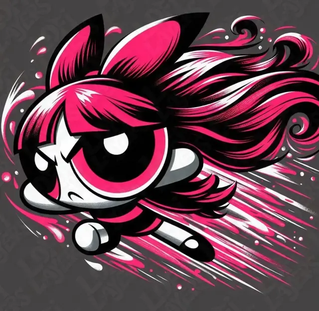 HueForge model: Blossom (Powerpuff Girls) Hueforge by LoFi Layers