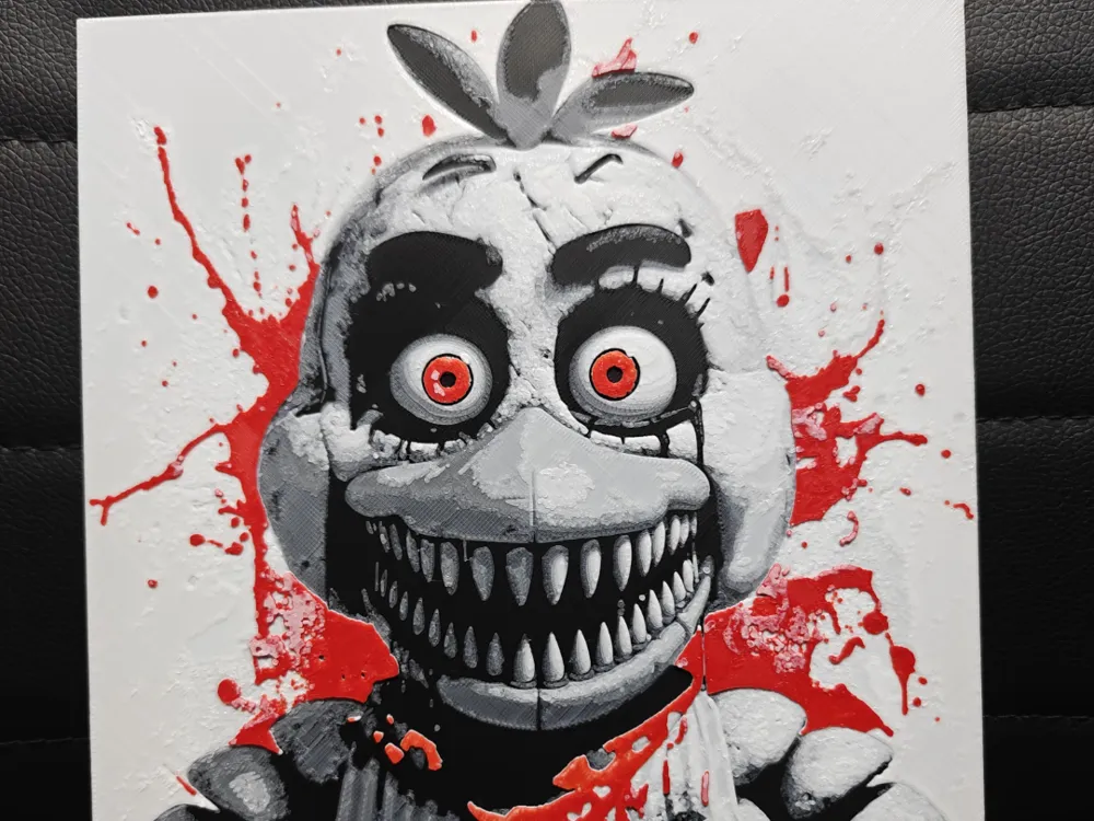 Chica The Chicken fnaf by TheHueforgeLady HueForge model: Chica The Chicken fnaf by TheHueforgeLady