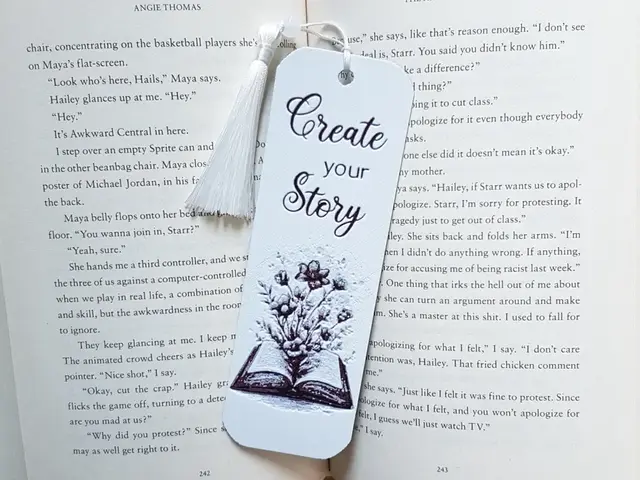 HueForge model: Bookmark, Create your Story, Inspiration, Grad by Dame Jo
