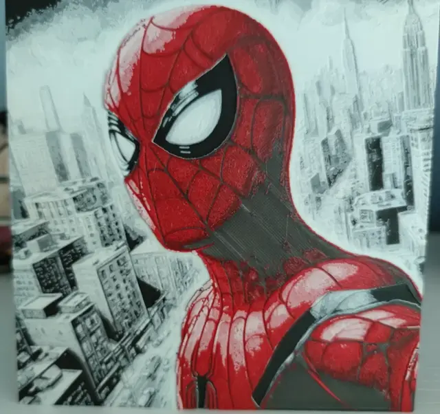 HueForge model: Hueforge Spiderman by Litolunar
