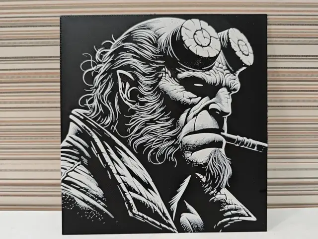 HueForge model: Hueforge Hellboy portrait by Litolunar
