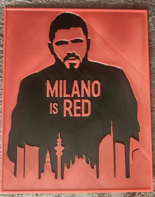 HueForge model: AC Milan - Milan is Red - HueForge by keko