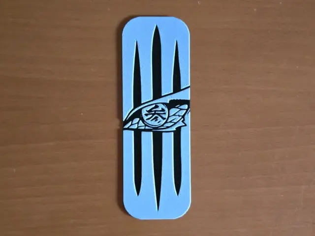 HueForge model: Akaza Eye Kimetsu No Yaiba Bookmark by Atrus Design