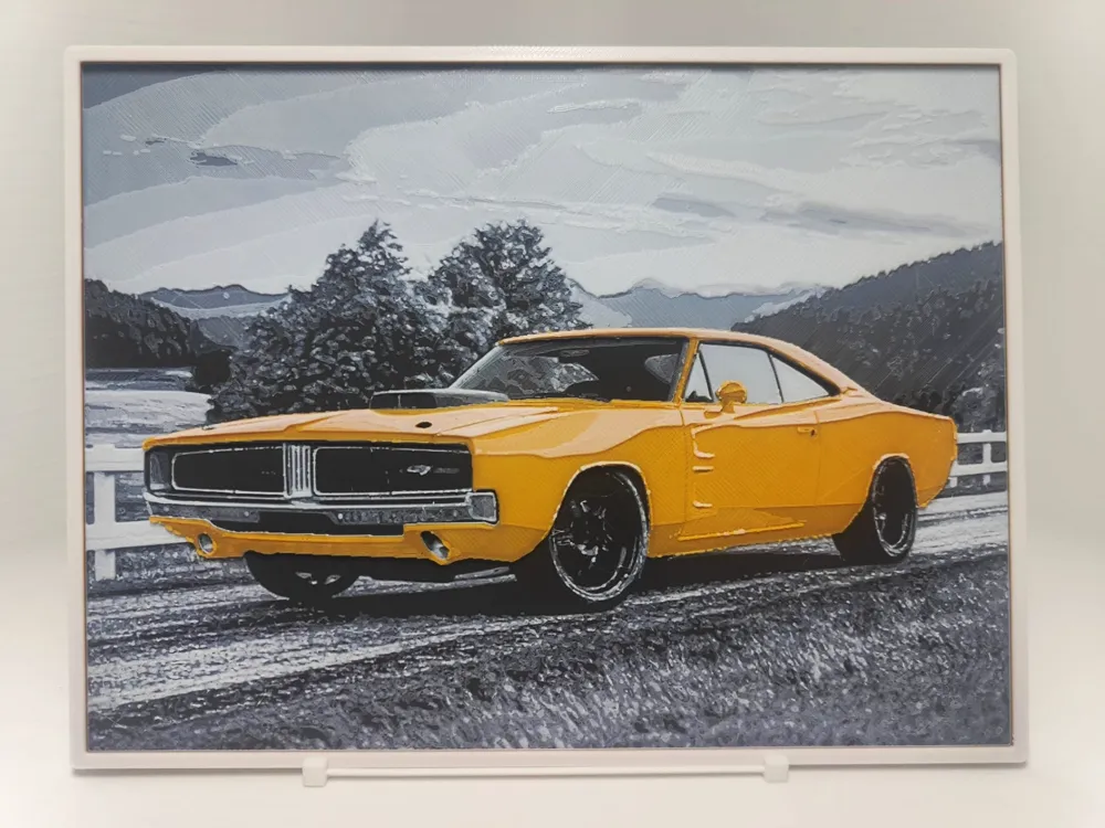 Dodge Charger - Hueforge by BeaN HueForge model: Dodge Charger - Hueforge by BeaN