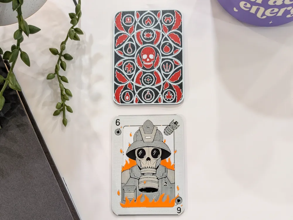 6 of Spades - Guild of Four Bookmark by CommandersVault HueForge model: 6 of Spades - Guild of Four Bookmark by CommandersVault