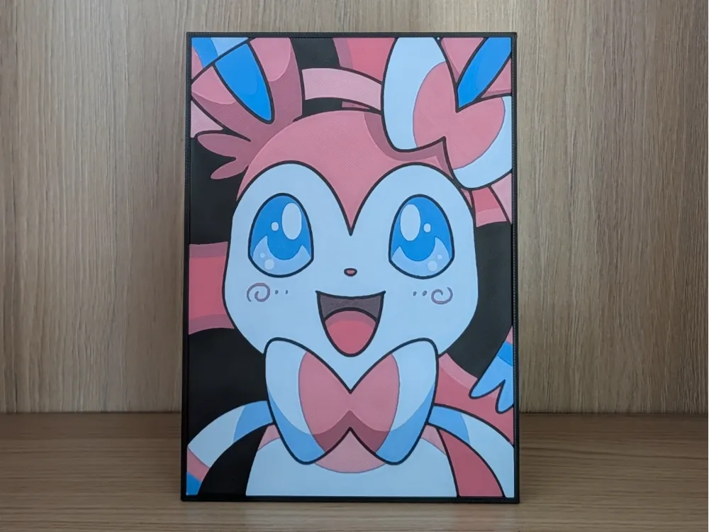 Sylveon Hueforge & Frame by Nextopia HueForge model: Sylveon Hueforge & Frame by Nextopia