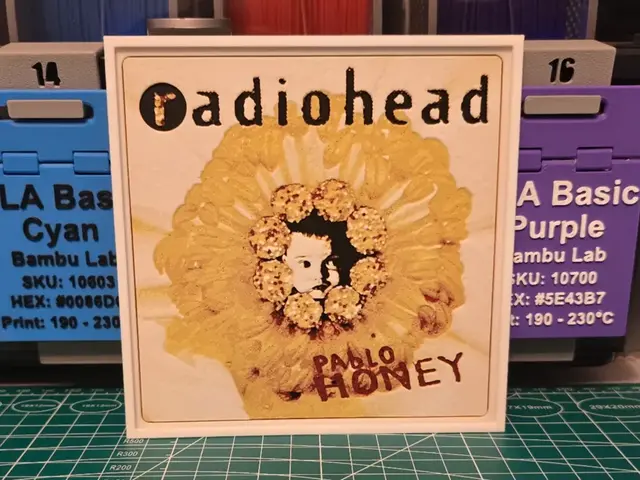 HueForge model: Radiohead "Pablo Honey" Album - Hueforge Art by Lumpy3D