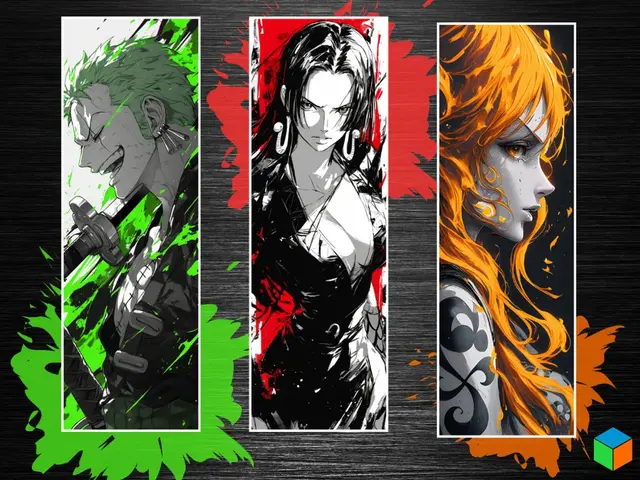 HueForge model: One Piece Bookmark Set - Zoro | Nami | Boa by 3D Prints By Vic