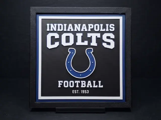 HueForge model: Indianapolis Colts Logo - 3 Colours by LED