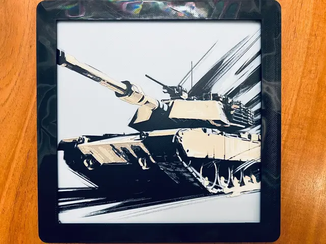HueForge model: M1 Abrams Tank by JustBe 3D Printing