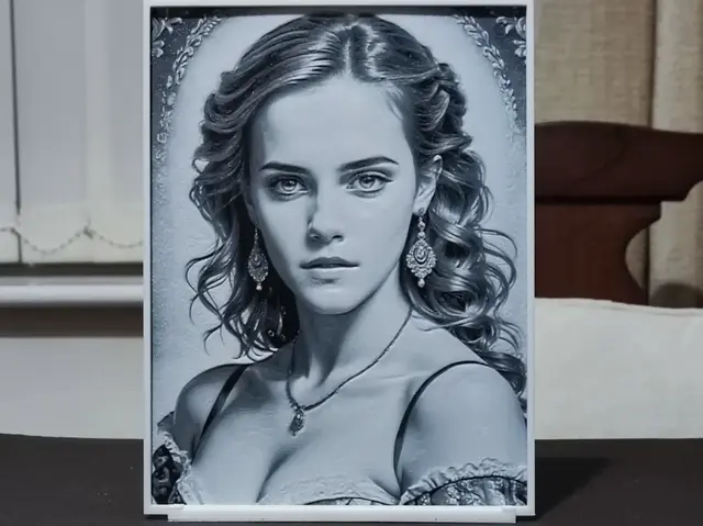 HueForge model: Emma Watson - HueForge 3 Color by BoDad