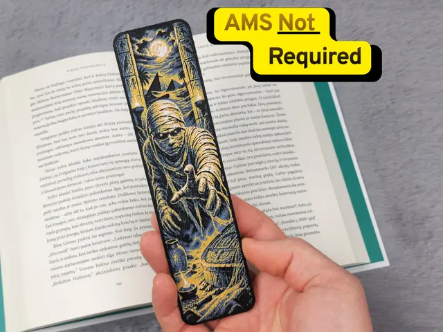 HueForge model: Ancient Egyptian Mummy HueForge Bookmark by 2D Wall Art