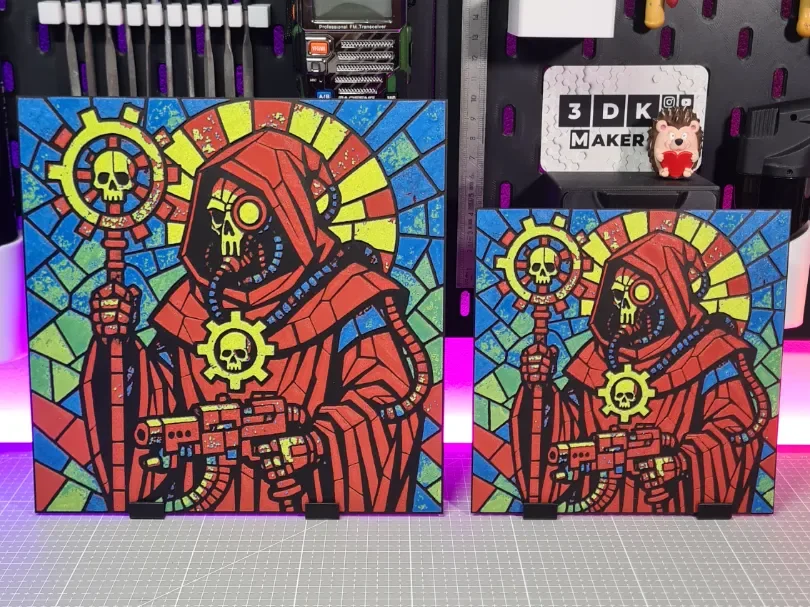 Adeptus Mechanicus - Hueforge - 4 Colors by Montoya Maker HueForge model: Adeptus Mechanicus - Hueforge - 4 Colors by Montoya Maker
