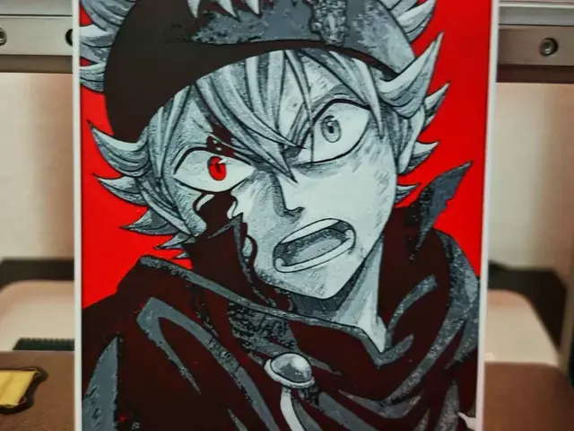 HueForge model: Black Clover - Asta hueforge by bzz999